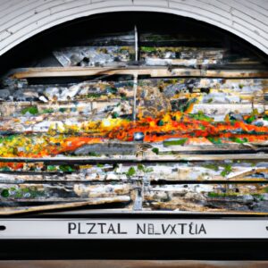 Pizza Maison Cuite sur Pierre Chauffée par une Plaque de Cuisson à Gaz