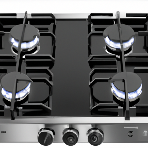 plaque de cuisson inox 5 feux gaz