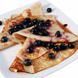 Cuire des Crêpes aux Myrtilles Légères sur Plaque de Cuisson à Gaz