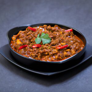 Recette de Chili Con Carne Épicé Cuit à la Perfection sur une Plaque de Cuisson à Gaz