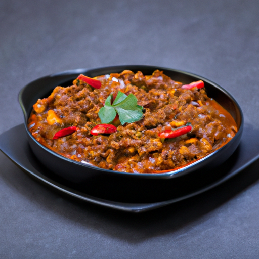 Recette de Chili Con Carne Épicé Cuit à la Perfection sur une Plaque de Cuisson à Gaz