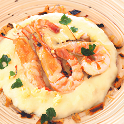 Risotto Crémeux aux Crevettes Cuit sur une Plaque de Cuisson à Gaz