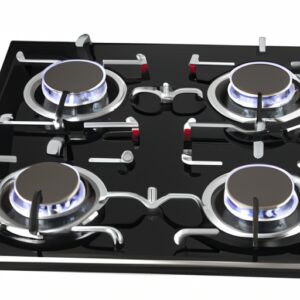plaque de cuisson mixte gaz induction 6 foyers