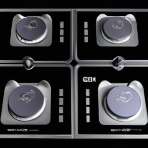 plaque cuisson gaz 4 feux inox